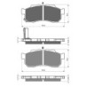 Plaquettes de frein Honda SXS 500 Pioneer  Avant Droit 06452-HL3-A00 - EBC FA477 - Raven 100-338