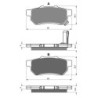 Plaquettes de frein Honda MUV 700 Big red  Arrière Gauche 06454-HL1-A01 - EBC FA478 - Raven 100-341