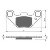 Plaquettes de frein Polaris Phoenix 200 toutes les versions Av Ga ou Av Dr 0454440 - EBC FA490 - Raven 100-342