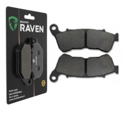 Plaquettes de frein Honda XRE 300 Avec ABS Avant 06455-KWT-922 06455-KWT-921 - EBC FA640 - Raven 100-359