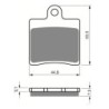 Plaquettes de frein Daelim SV 125 S3 Avant 45105-SZ1-0100 - EBC SFA661/4 - Raven 100-367