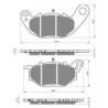 Plaquettes de frein Yamaha X-Max 125  Avant 1WD-25805-00-00 - EBC FA663 - Raven 100-369