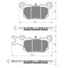 Plaquettes de frein Can-am Defender 976 HD9 Arrière Droit 715900382 - EBC FA685TT - Raven 100-375