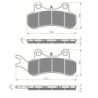 Plaquettes de frein Can-am Maverick 1000 X3 Arrière Droit 715900387 - EBC FA683TT - Raven 100-376