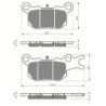 Plaquettes de frein Can-am Defender 976 HD9 Arrière Gauche 715900381 - EBC FA684TT - Raven 100-377