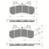 Plaquettes de frein Can-am Defender 799  Avant Gauche 715900386 - EBC FA682TT - Raven 100-378
