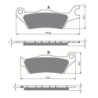 Plaquettes de frein Suzuki GSX-R 150  Avant 59100-34880 - EBC FA715 - Raven 100-381