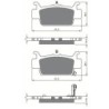 Plaquettes de frein Honda SXS 1000 Talon S2R Arrière Gauche 06431-HL4-A01 - EBC FA703 - Raven 100-382