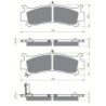 Plaquettes de frein Honda SXS 1000 Pioneer M3 M5 Avant Droit 06452-HL4-A01  - EBC FA702 - Raven 100-384