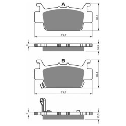 Plaquettes de frein Honda SXS 1000 Pioneer M3 M5 Arrière Droit 06432-HL4-A01 - EBC FA704 - Raven 100-385