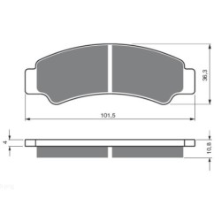 Plaquettes de frein Cf-moto Snyper 800  Av Ga ou Av Dr 7020-0810B0 - EBC SFA708 - Raven 100-389
