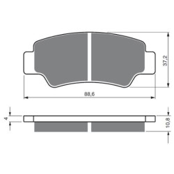 Plaquettes de frein Cf-moto C-Force 800  Ar Ga ou Dr 7020-0810A0 - EBC FA747 - Raven 100-390