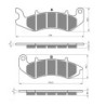 Kit plaquettes Generic Demonio 125  Avant Nc - EBC FA747 - Raven 100-394