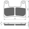 Plaquettes de frein Bmw R 1250 GS Adventure  Av Ga ou Dr 34211242604 - EBC FA724 - Raven 100-397
