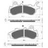 Plaquettes de frein Honda CBF 125 Twister  Avant 06455-KPN-E21 - EBC FA716 - Raven 100-398