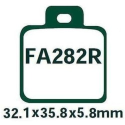 Plaquettes de frein Husqvarna Husky Boy 50  Avant Nc - EBC FA282R - Raven 100-501