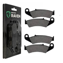 2 Kit plaquettes frein Honda TRX 250 Fourtrax R Av Ga et Av Dr Nc - EBC FA67 - Raven 101-004
