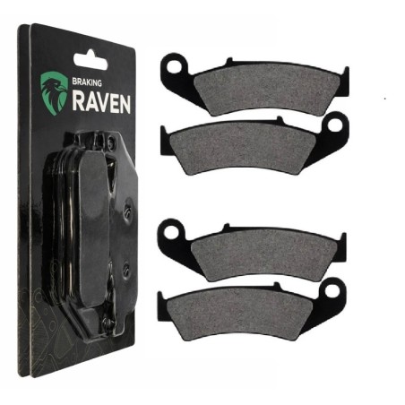 2 Kit plaquettes frein Honda TRX 250 Fourtrax R Av Ga et Av Dr Nc - EBC FA67 - Raven 101-004