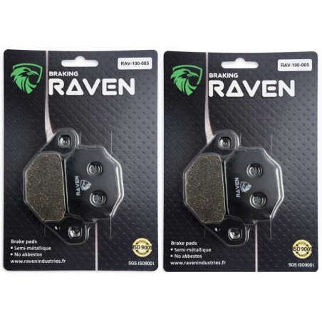 2 Kit plaquettes frein Kawasaki Z 550 GT KZ 550 B Av Ga et Av Dr Nc - EBC FA67 - Raven 101-005