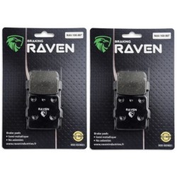 2 Kit plaquettes frein Kawasaki KFX 400  Av Ga et Av Dr Nc - EBC FA84 - Raven 101-007