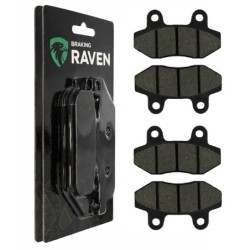 2 Kit plaquettes frein Cf-moto Jetmax 250 CF T - 6A Av Ga et Av Dr Nc - EBC FA86 - Raven 101-011