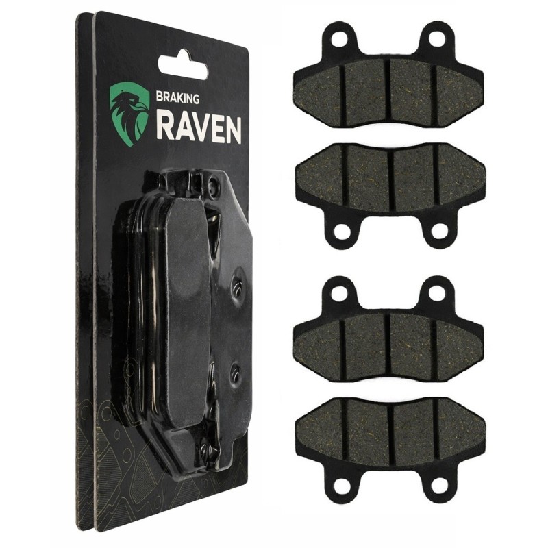 2 Kit plaquettes frein Italjet Bazooka 650  Av Ga et Av Dr Nc - EBC FA86 - Raven 101-011