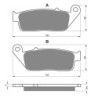 2 Kit plaquettes frein Honda CBR 600 F  Av Ga et Av Dr Nc - EBC FA196/226 - Raven 101-014