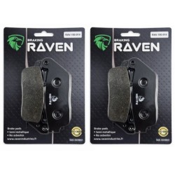 2 Kit plaquettes frein Honda VT 1300 Interstate  Av Ga et Av Dr Nc - EBC FA196/226 - Raven 101-014