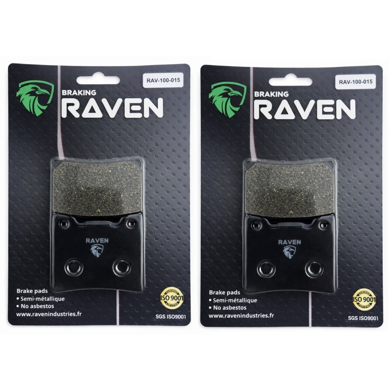 2 Kit plaquettes frein Yamaha FJ 1100  Av Ga et Dr Nc - EBC FA88 - Raven 101-015