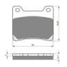 2 Kit plaquettes frein Yamaha FZ 400 N Av Ga et Av Dr Nc - EBC FA88 - Raven 101-015