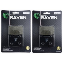 2 Kit plaquettes frein Yamaha FZX 750 Fazer Av Ga et Av Dr Nc - EBC FA88 - Raven 101-015