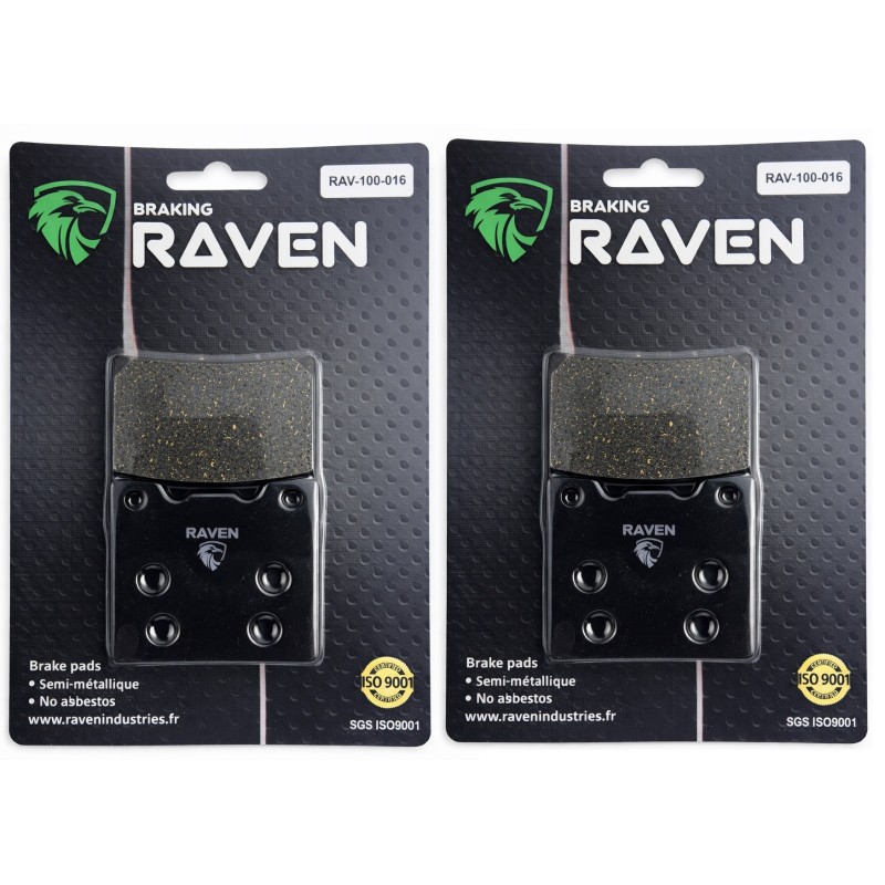 2 Kit plaquettes frein Suzuki GSX 750S Katana Av Ga et Av Dr 69100-21820 - EBC FA63 - Raven 101-016