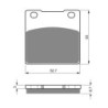 2 Kit plaquettes frein Suzuki GSX 750S Katana Av Ga et Av Dr 69100-21820 - EBC FA63 - Raven 101-016