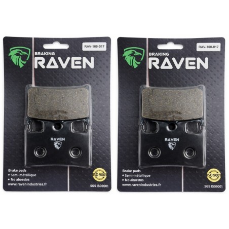 2 Kit plaquettes frein Suzuki GSF 1200 Bandit  Av Ga et Av Dr Nc - EBC FA145 236 - Raven 101-017
