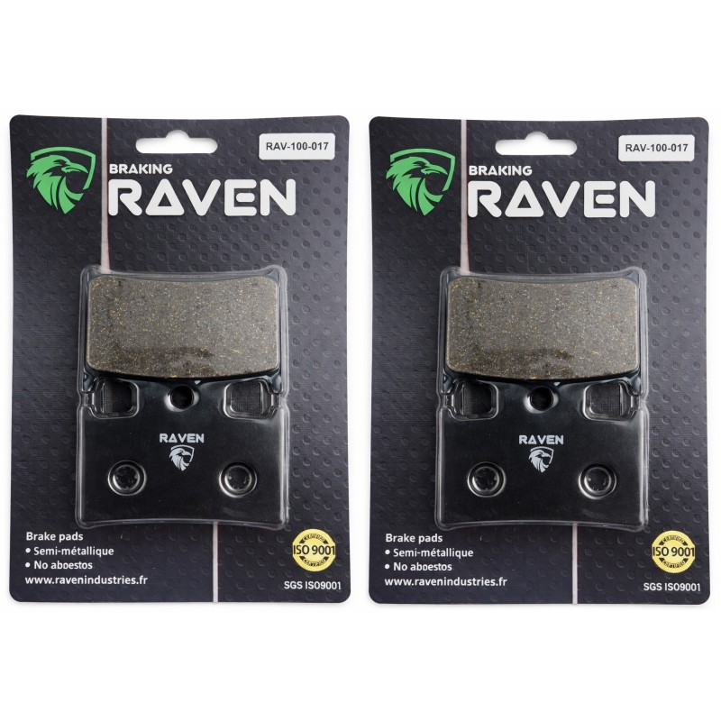 2 Kit plaquettes frein Yamaha FZR 750 R OWOI Av Ga et Dr Nc - EBC FA145 236 - Raven 101-017