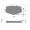 2 Kit plaquettes frein Yamaha DT 125 E  Avant et Arrière Nc - EBC FA101 - Raven 101-018