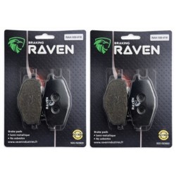 2 Kit plaquettes frein Yamaha DT 200  Avant et Arrière Nc - EBC FA101 - Raven 101-018