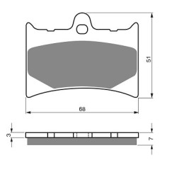 2 Kit plaquettes frein Gilera Nordwest 600  Av Ga et Av Dr Nc - EBC FA126 - Raven 101-019