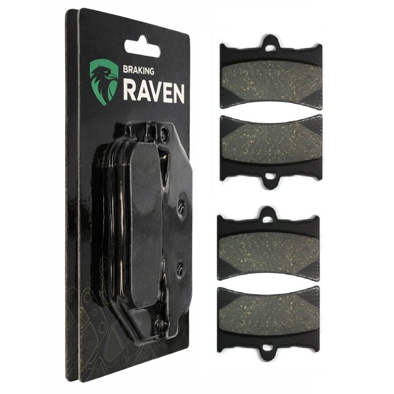 2 Kit plaquettes frein Moto-guzzi Quota 1000 i.e Av Ga et Av Dr Nc - EBC FA126 - Raven 101-019