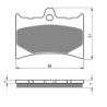 2 Kit plaquettes frein Moto-guzzi Quota 1000 i.e Av Ga et Av Dr Nc - EBC FA126 - Raven 101-019