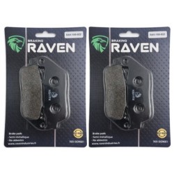 2 Kit plaquettes frein Triumph Bonneville 1200 Bobber Av Ga et Dr Nc - EBC FA142 - Raven 101-022
