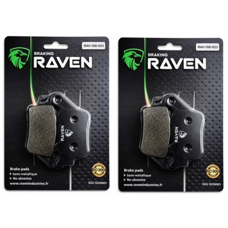 2 Kit plaquettes frein Triumph Daytona 765 Moto 2 Av Ga et Av Dr Nc - EBC FA142 - Raven 101-023