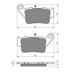 2 Kit plaquettes frein Triumph Daytona 765 Moto 2 Av Ga et Av Dr Nc - EBC FA142 - Raven 101-023