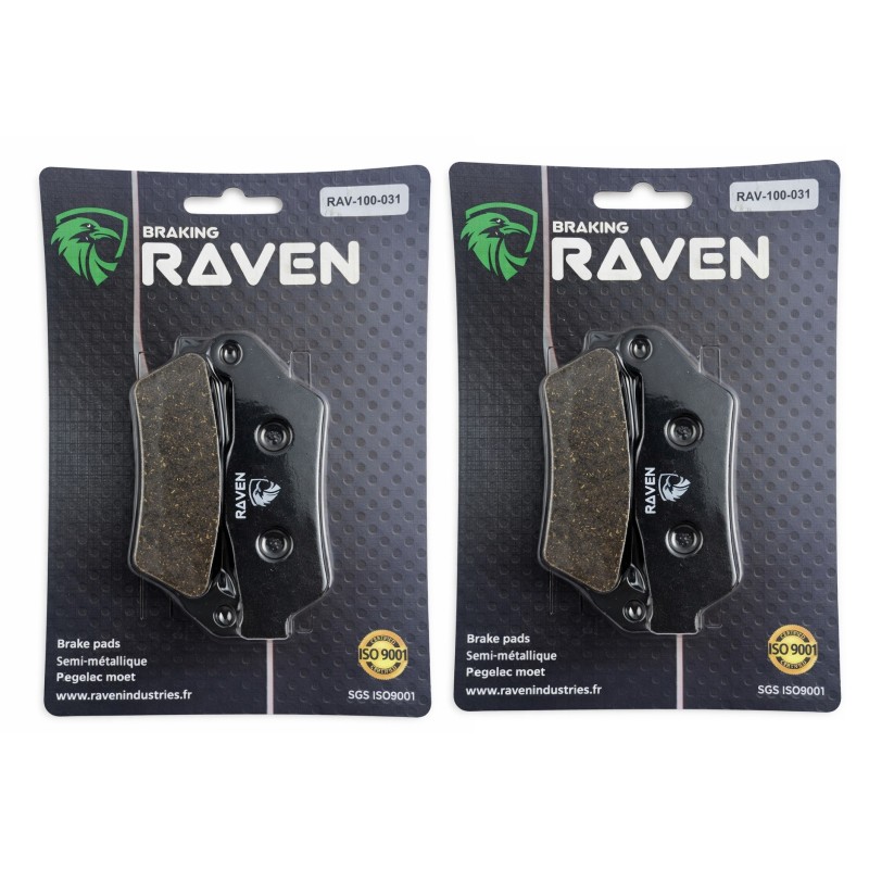 2 Kit plaquettes frein Yamaha Kilibre 300  Avant et Arrière 34117717308 - EBC FA181 - Raven 101-031