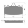 2 Kit plaquettes frein Kawasaki Zephyr 1100  Av Ga et Dr 43082-1113 - EBC FA158 - Raven 101-032
