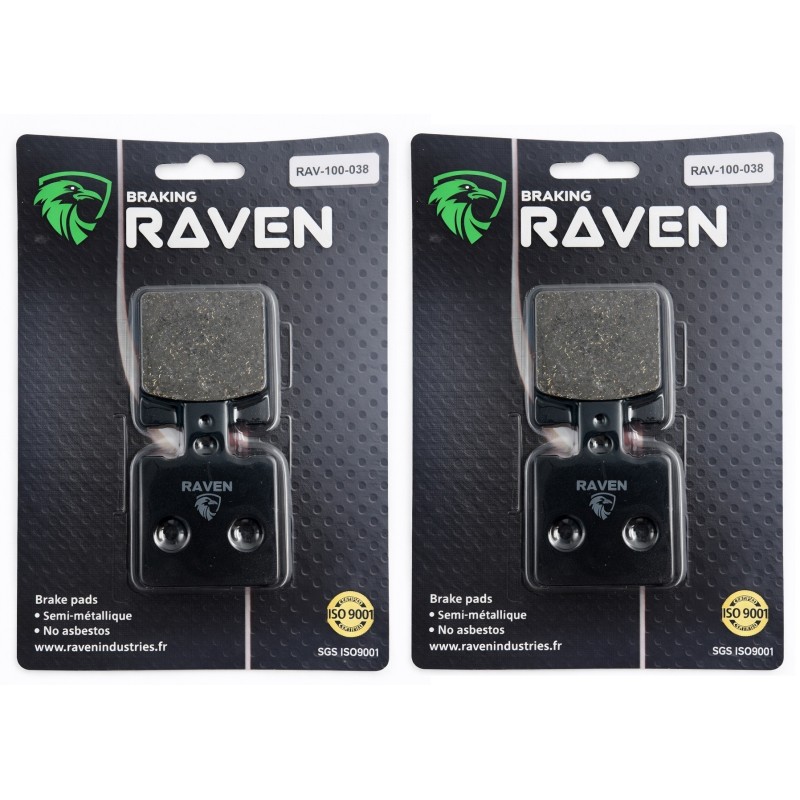 2 Kit plaquettes frein Moto-guzzi V50 500 Monza Chopper Av Ga et Dr Nc - EBC FA47 - Raven 101-038