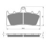 2 Kit plaquettes frein Suzuki GSX-R 750  Av Ga et Av Dr 59301-33870 - EBC FA188 - Raven 101-039