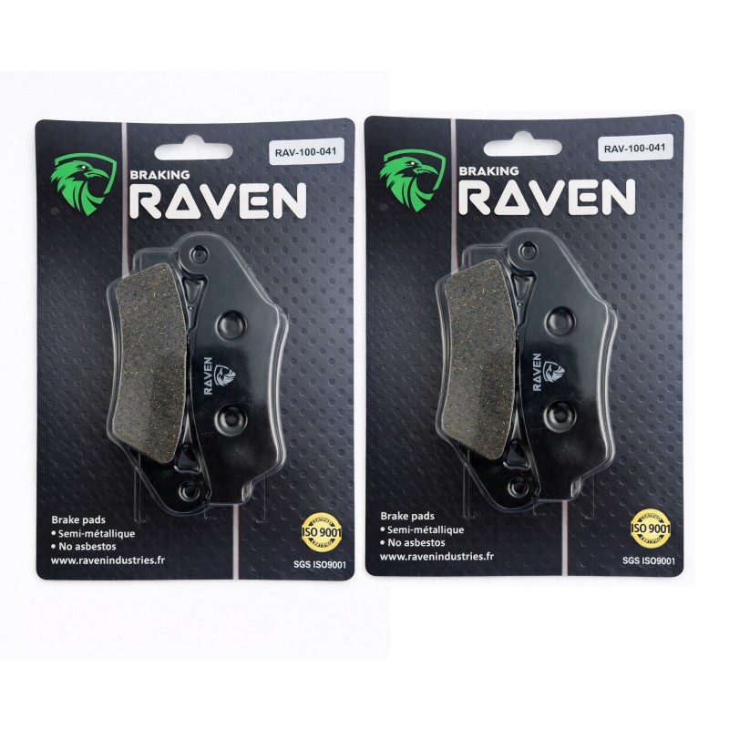 2 Kit plaquettes frein Honda TRX 700 XX  Av Ga et Dr 06455-MY1-405 - EBC FA185 - Raven 101-041