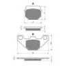 2 Kit plaquettes frein Goes 220  Av Ga et Dr Nc - EBC FA83/2 - Raven 101-042