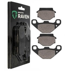 2 Kit plaquettes frein Polaris Sawtooth 200  Av Ga et Av Dr Nc - EBC FA83/2 - Raven 101-042